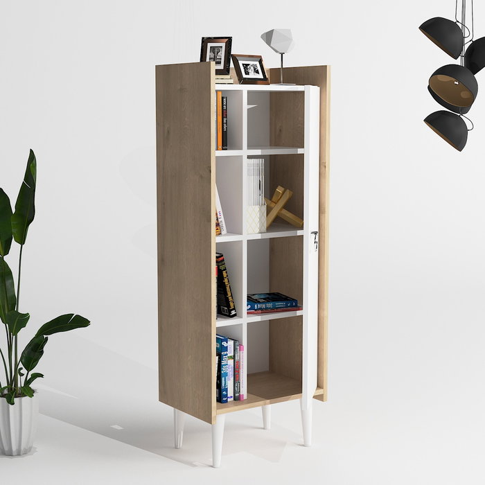 Hanah Home Lagomood Ruby Armario Multiusos Roble y Blanco
